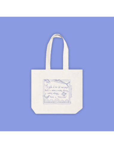 Tote bag con imagen de peces en el mar