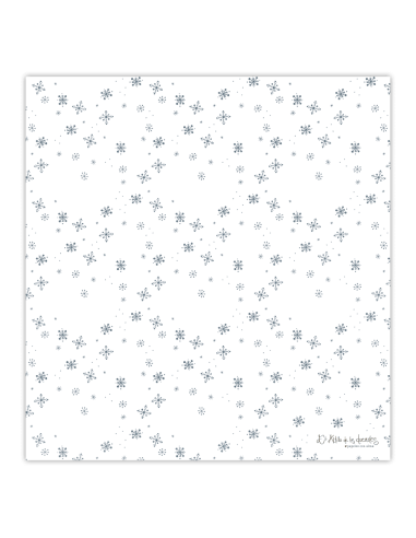 Papel vellum: Copos de nieve