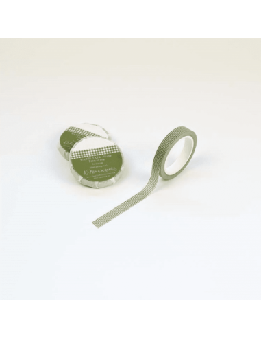 Washi tape con vichy verde