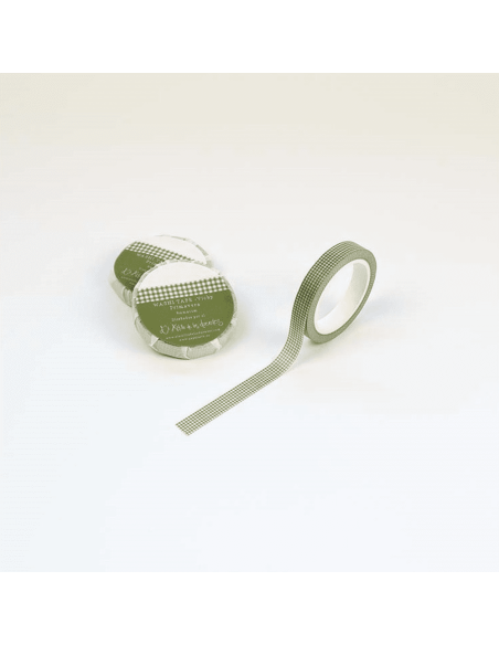 Washi tape con vichy verde